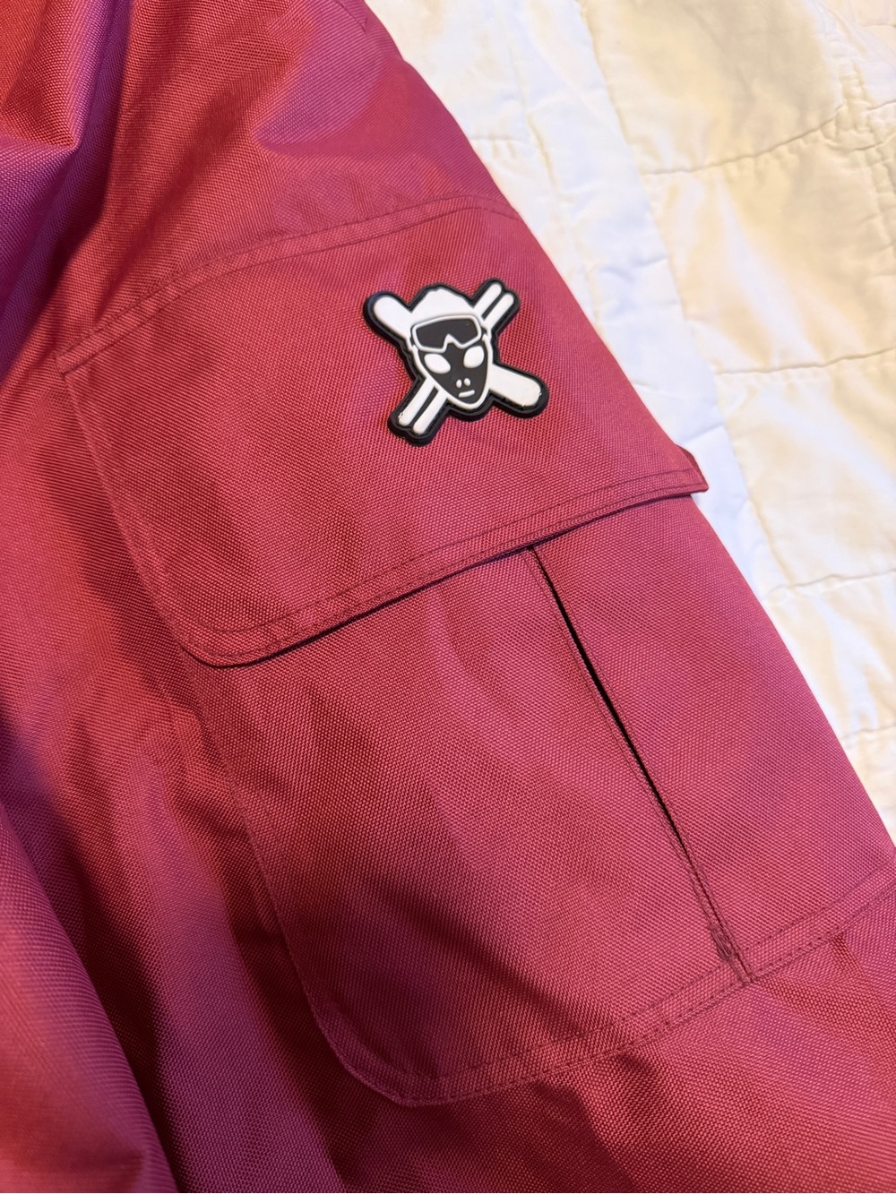 Maroon Baggy Snowpants - Picture 5 of 8
